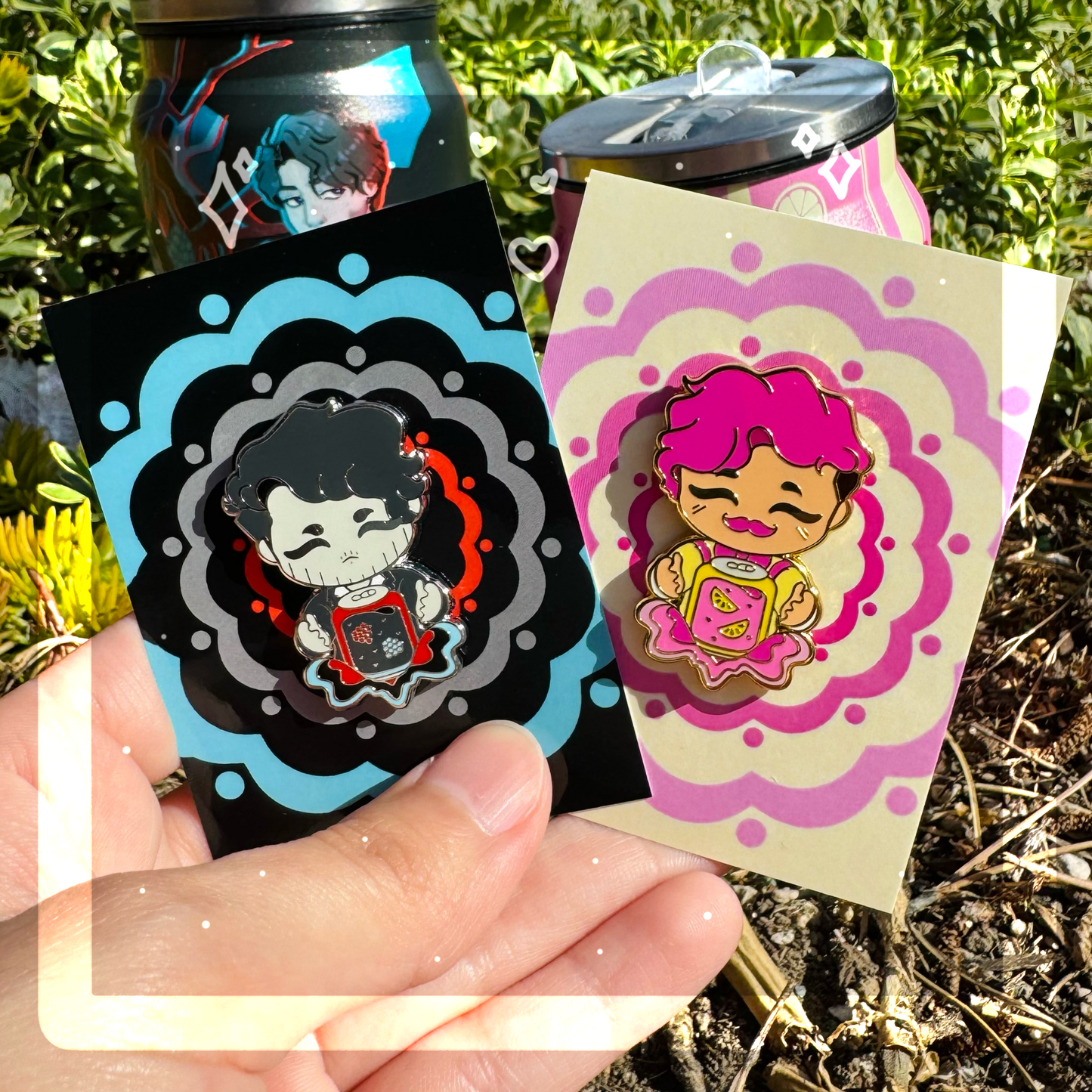 Soda Can Ego Pins