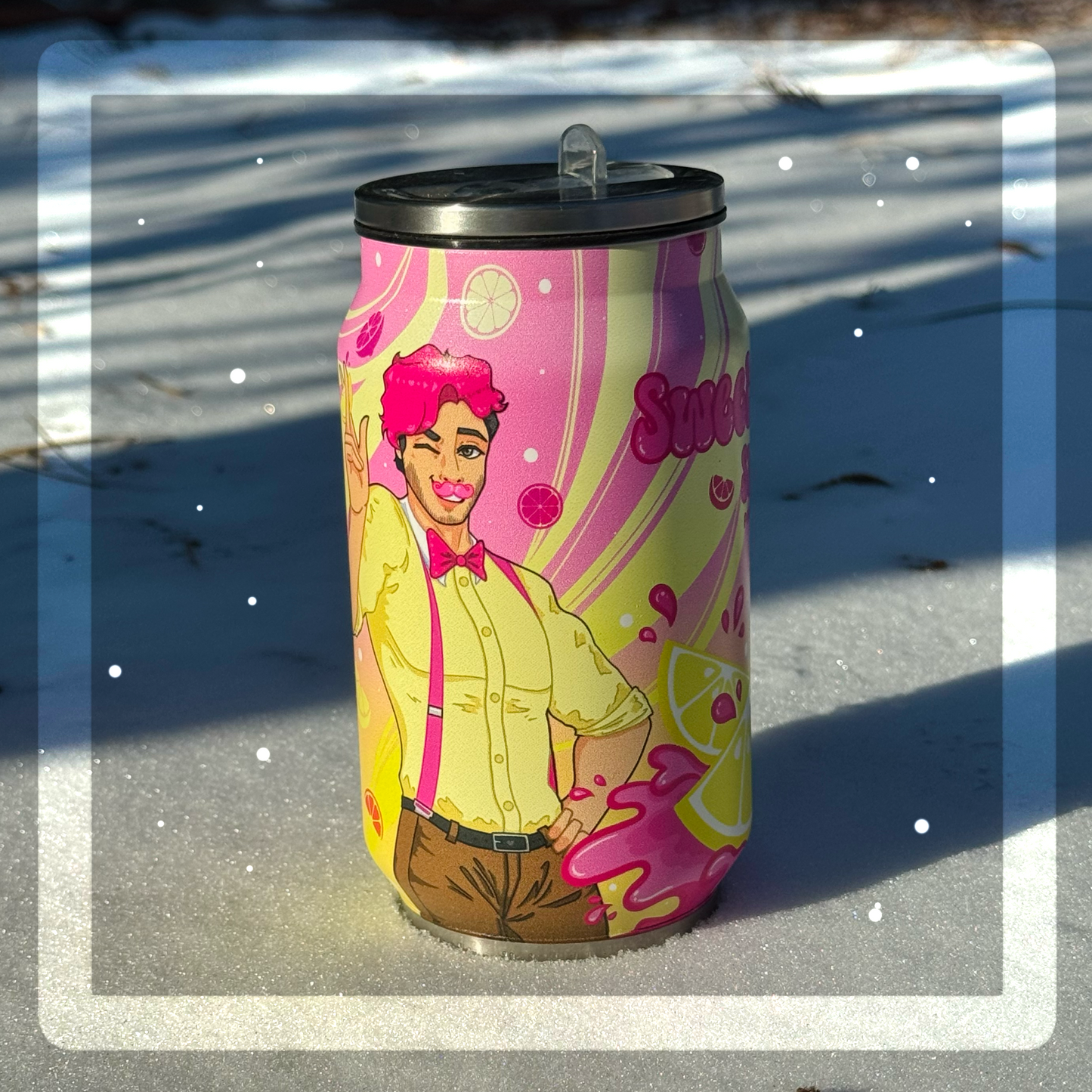 Darkstache Soda Can Tumblers