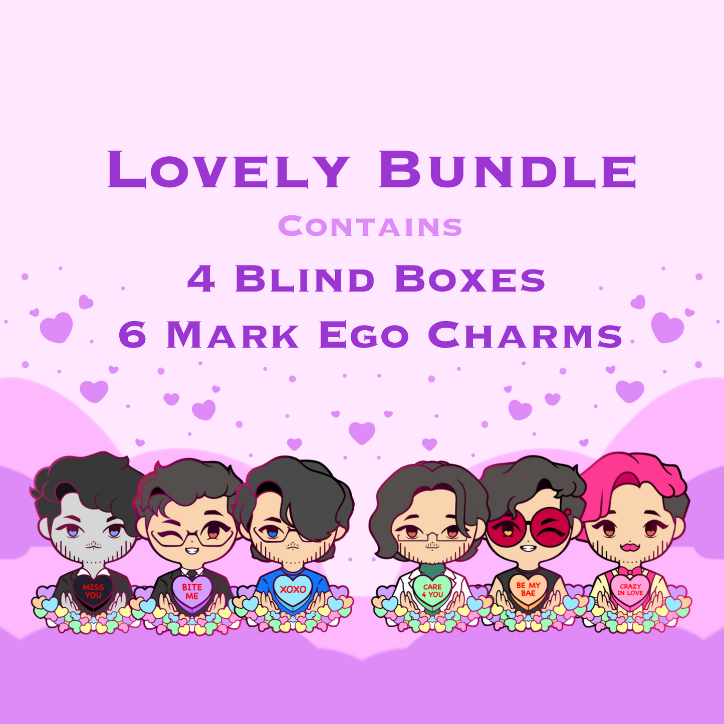 Candy Heart Blind Box Pins