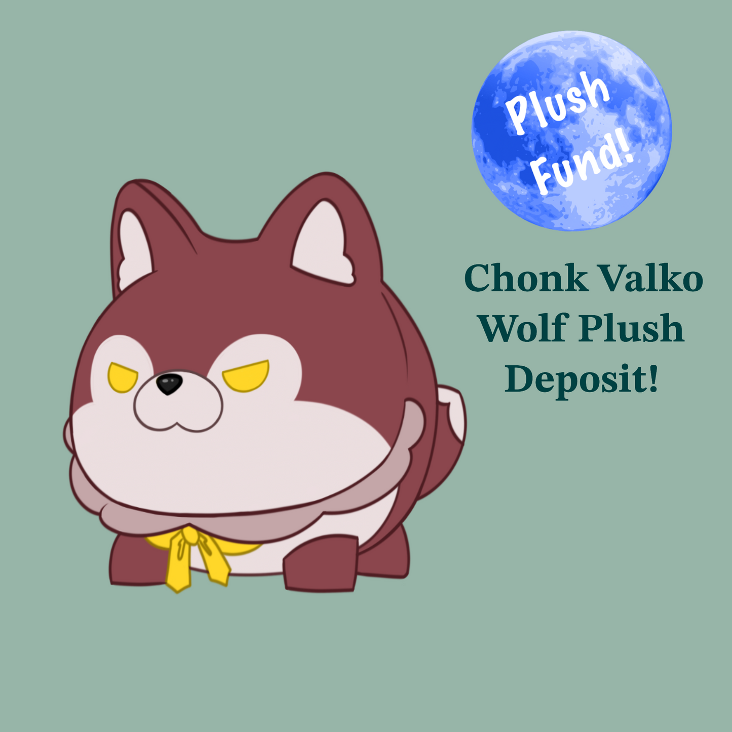 Chonk Wolf Plush Deposit Fund (READ DESCRIPTION)
