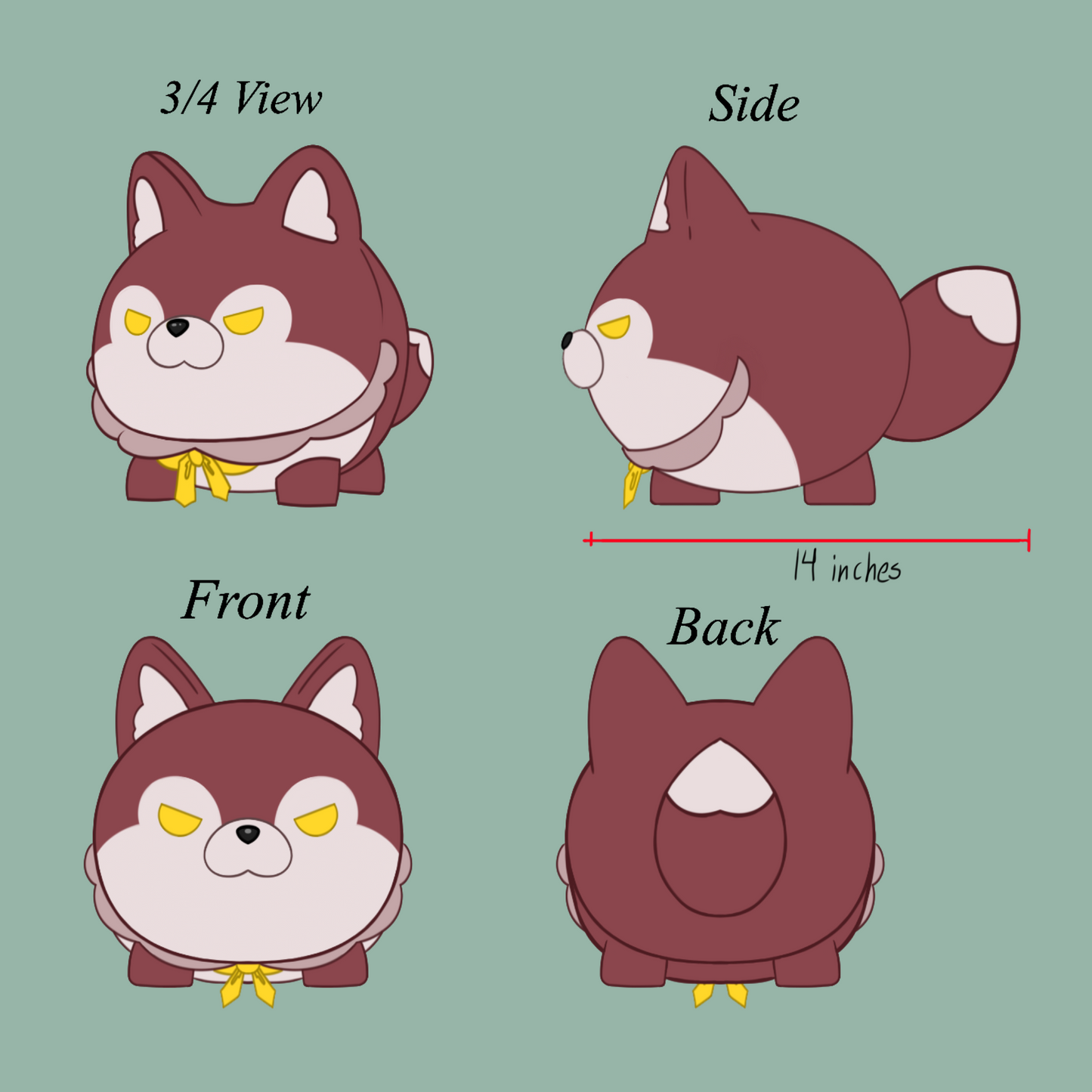 Chonk Wolf Plush Deposit Fund (READ DESCRIPTION)